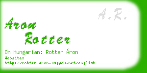 aron rotter business card